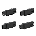 Miniatyrbild 1 av 8: 4st IEC320 C8 till IEC320 C15 Strömadapter Professionell dator Strömadapter för Laptop PDU Fodral Ups Socket