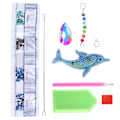 Pikkukuva 6 / 7: Timanttimaalausriipus DIY Crystal Dolphin Tuulikello 5D Timanttimaalausriipus Koristelahja