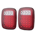 Miniatyrbillede 2 af 8: 2 stk. LED-baglygter bagbremselys Stop baklys Passer til Jeep Wrangler CJ 76‑06