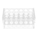 Miniatyrbilde 4 av 7: Reagensglassstativ i akryl for 17 mm rør, 18 hull, transparent, sentrifugerørstativ for 10 ml og 15 ml rør