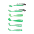 Miniatyrbillede 5 af 8: 2 Æsker Bløde Fiskeri Lokkedyr Swimbait Simulation Silikon Bløde Kunstige Fiskeri Lokkedyr til Saltvand Ferskvand Ærter Grøn