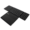Miniatyrbillede 3 af 8: Foldbart Bluetooth Tastatur Lav Latency Bluetooth 5.1 Tastatur i Fuld Størrelse med Stor Touchpad til IOS til Android til Windows