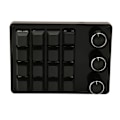 Miniatyrbild 3 av 8: Programmerbar knappsats 16 tangenter 3 knoppar Blå switch Mekanisk Hot Swappable Mini knappsats för Gaming Office Media