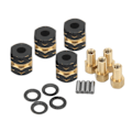 Miniatyrbillede 3 af 8: 4 ST RC Hjulnav Hex-forlængeradapter Messing til Axial SCX24 AXI90081 AXI00001 1/24
