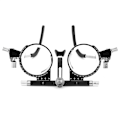 Miniatyrbillede 2 af 7: 50-80 mm justerbar optisk prøve-linsram Øjenundersøgelsesbriller Optometri-linsram TF5080A