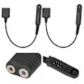Miniatyrbild 8 av 8: 2st Walkie Talkie Ljudkabel Adapter Headsetadapter för UV-9R Plus K Port 2 Pin Headset