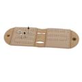 Miniatyrbild 2 av 8: Läder Cribbage Spelset med Nål Lätt Brun 2 Spår Läder Spelpåse Resultattavla för Pepple över 8