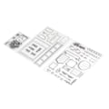 Miniatyrbilde 2 av 8: 3 stk. klare stempler DIY Interessant Holdbar Gjenbrukbar TPR Materiale Transparent Utseende Preging Scrapbooking Verktøy