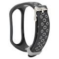 Pikkukuva 8 / 8: Älykäs ranneke Smartwatch-ranneke Loop-rannekkeen hihna Kaksivärinen Kadonnut Xiaomi Mi Band 6 5 NFC:lle (musta harmaa)