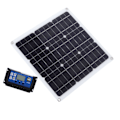 Miniatyrbild 4 av 8: 30W Solpanel-kit med dubbla USB DC-utgångar, solceller, 100A-regulator för bilbatteri, båt