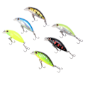 Miniatyrbild 5 av 8: 6st Artificiell Minnow fiskebete Långsamt sjunkande fiskedrag för bas sötvatten 6 färger 2g
