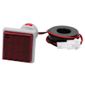 Miniatyrbillede 2 af 7: Firkantet digitalt display AC Spænding Strømfrekvens 3 i 1 Signalindikator Målerlys (rød)