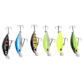 Miniatyrbild 2 av 8: 6st Artificiell Minnow fiskebete Långsamt sjunkande fiskedrag för bas sötvatten 6 färger 2g
