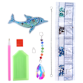 Pikkukuva 5 / 7: Timanttimaalausriipus DIY Crystal Dolphin Tuulikello 5D Timanttimaalausriipus Koristelahja