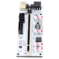 Pikkukuva 3 / 8: PCIE Riser-sovitin kortti 8 kondensaattoria 6PIN-liitäntä Vakaampi signaali Hyvä yhteys PCI E Riser Express-kaapeli