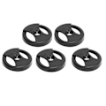 Miniatyrbillede 3 af 8: 5 stk Plastplader Adapter 45RPM Pladespiller Adapter Grammofon Tilbehør Sort 1L50