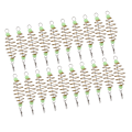 Miniatyrbilde 7 av 8: Olivenformet fjærfiskeutstyr Agnsbur av kobberlegering Spiral Inline Feeder Lokker