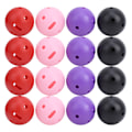 Miniatyrbilde 1 av 8: 16 stk/pose Plast golfballforsyning firkantet hull 4 stk Rosa 4 stk Rød 4 stk Lilla 4 stk Svart
