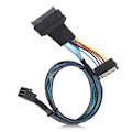 Pikkukuva 4 / 8: SAS-kaapeli SFF8643 - SFF8639 15P Power Line MINI Server Connector HDD-sovitin
