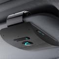 Bluetooth Handsfree Car Kit 5.0 Sun Visor Clip Wireless Audio Receiver Speakerphone Speaker Music Player Dual Microphone black