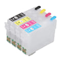 Miniatyrbillede 4 af 8: Blækpatroner kompatible refill udskiftning 4 farver med permanent chip til blækstråleprintere ICBK69 ICC69 ICM69 ICY69