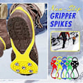 Miniatyrbillede 3 af 5: Anti-Slip Udendørs Kramponer 5 Tands Sko Dækning M-35-41 Gul