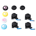 Miniatyrbild 5 av 8: QM2107101 Byte av joystick Kit Byte av joystick med joysticklock för Switch Lite Joycon Console