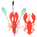 Miniatyrbilde 5 av 8: Kunstig Simulering Stor Hummer Languster Lokke Agn Dypvannstrolling Fiskeutstyr