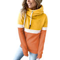 Pikkukuva 1 / 6: Naisten Huppari Pure Color Block Hoodie Naisten Huppari Rento Huppari Syksyyn ja Talveen Keltainen ja Oranssi S