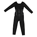 Miniatyrbillede 1 af 8: Åndbar One Piece Shapewear Polyuretan Magløftende Underundertøj Mavekontrol Body Shaper Sort L