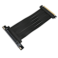 Pikkukuva 6 / 8: PCIE 4.0 X16 Nouseutinkaapeli Näytönohjaimen jatkokaapeli 90 asteen korkea nopeus GPU-sovitinkaapeli musta