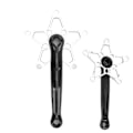 Miniatyrbild 6 av 8: MEIJUN Mountain Bike Vevsats 170 mm 130 BCD MTB Vevsats Vänster Höger Vevarmar Set Silver