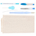 Miniatyrbillede 4 af 8: Punch Needle Broderi Sæt DIY Tyk Uld Fed Messing Rør Garn Saks Værktøjssæt