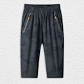 Miniatyrbilde 5 av 5: Overknees mørkeblå nylon treningsbukser for menn med elastisk midje