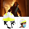 Miniatyrbilde 6 av 8: Brannvernhjelmer Anti Impact Beskyttende Arbeidsplass Nødhjelp Hard Hat