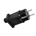 3.5V 3.6W Plug LED-strömförsörjning LED-transformator Plug Adapter IP44 Vattentät Ström Julbelysningsadapter EU-KONTAKT Black