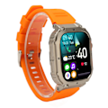 Miniatyrbilde 2 av 8: K57pro Smartklokke Oransje 1,96-tommers skjerm Vanntett telefonsamtaler Lang standby-høyttaler Flere sportsmoduser for Android for IOS
