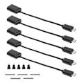 Pikkukuva 7 / 8: 5 Sarjaa Micro USB - OTG-kaapeli HDMI Naaras - Mini HDMI Uros -adapteri GPIO-liitin Raspberry Pi Zerolle
