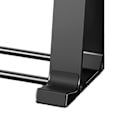 Miniatyrbillede 7 af 7: Bærbar computerstand Ergonomisk design Aluminiumlegering Skridsikker blød silikone bærbar computerholder til enhed under 17 tommer Grå fri størrelse