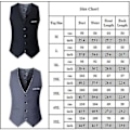 Miniatyrbilde 3 av 3: Herre Smal Passform Grå Dressvest for Forretning, Bryllup, Formelle eller Uformelle Anledninger