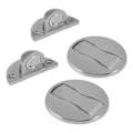 Miniatyrbilde 6 av 8: 2 stk gulv dørstoppere sinklegering Rustfri sterk magnet Enkel magnetisk dørstopp for soverom baderom 3 til 20 mm mellomrom