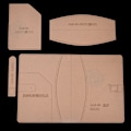 Miniatyrbild 2 av 8: Läder mall Set Transparent akryl DIY handgjorda anteckningsbok omslag Craft Tool