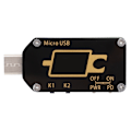 Miniatyrbild 7 av 7: Typ C digital LCD-skärm USB-testare Spänningsström Power Meter Multimeter (TC66)