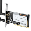Miniatyrbillede 3 af 8: Trådløst netværkskort AR9220 300M PCI stationær computer Dual Band 2,4/5GHz WiFi-adapter