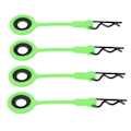 Pikkukuva 3 / 8: 4 kpl RC-karossankiinnitteitä Pins RC-auton kori kiinnikkeet Pidikkeet Silikon Metalli Universaali 1/10 malli CarGreen