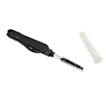 Miniatyrbillede 4 af 8: Dobbelt Hoved Øjenbryn Øjenvippe Kam Kvinder Foldbar Bærbar Bryn Mascara Børste Makeup Grooming Tool Sort