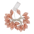 Miniatyrbild 2 av 8: Rose Gold String Lights 20 LED-lampor Vattentät batteridriven urholkade lövlampor String Party Dörr inomhus
