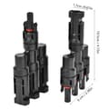 Miniatyrbilde 7 av 8: 【NX】2 stk 4-veis solcellekabeladapter 1 til 3 T-type solcellepanelkabeladapter