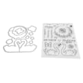 Miniatyrbilde 4 av 8: Klare Stempler Transparent Valentinsdag Tema TPR Karbonstål Gjenbrukbart DIY Enkelt Utskjærings- og Pregingsverktøy for Konvolutter