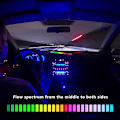 Miniatyrbillede 5 af 8: RGB-lyd Reaktivt LED-lysfelt LED Farverigt Lydstyret Lyd Musik Rytme Dynamisk Niveauindikator Display Lysstribe til Bilspil PC TV-rum